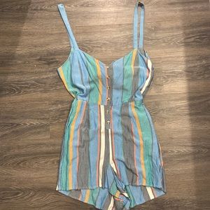 Funky striped romper